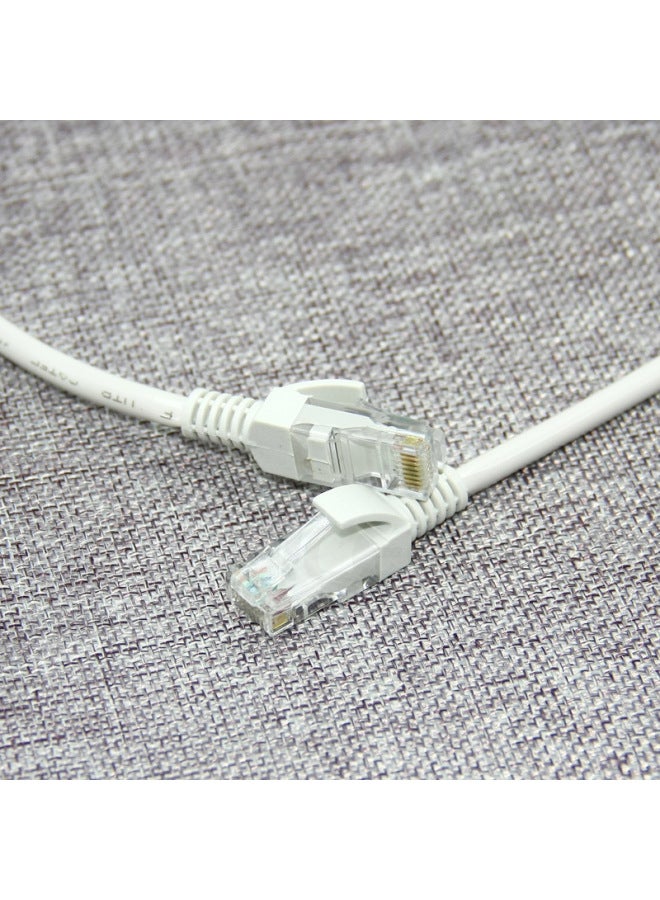 Ultra-five Network Cable Computer Broadband Home Office Five Router Dedicated Network Cable 1.5 M 5 M 50 M Universal-Color:Gray White-Line Length:1.5 M - Image 3